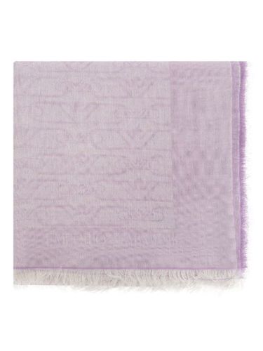 Écharpe à logo imprimé - Emporio Armani - Modalova
