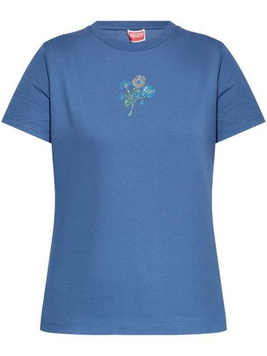 Kenzo t-shirt à logo brodé - Bleu - Kenzo - Modalova