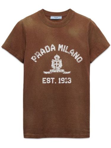 T-shirt à logo imprimé - Prada - Modalova