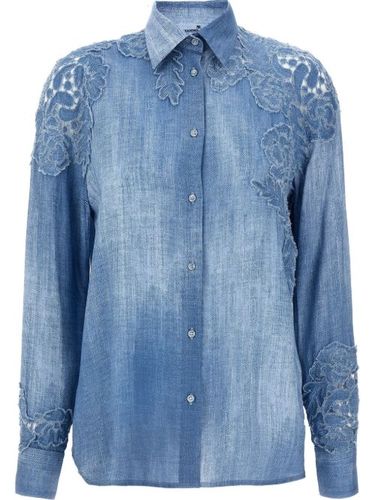 Chemise à ornements en macramé - Ermanno Scervino - Modalova