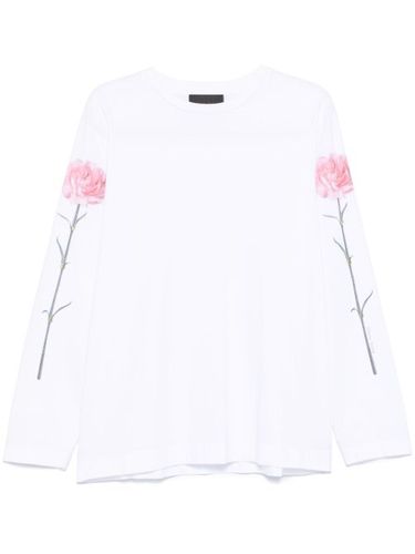 T-shirt imprimé à manches longues - Simone Rocha - Modalova