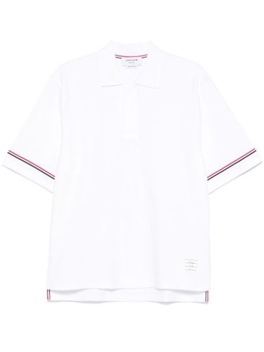 Polo en coton à rayures tricolores - Thom Browne - Modalova