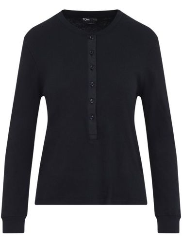 T-shirt en maille nervurée - TOM FORD - Modalova