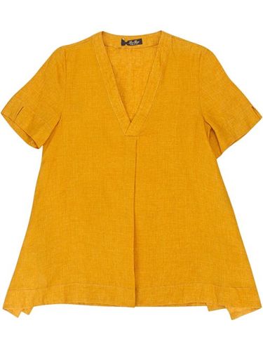Blouse en lin à col v - Loro Piana - Modalova