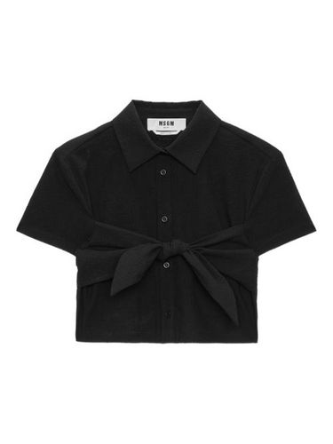 MSGM chemise en coton - Noir - MSGM - Modalova