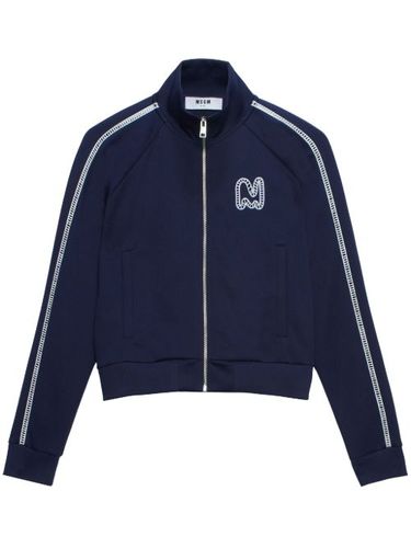 MSGM sweat à détail rayé - Bleu - MSGM - Modalova