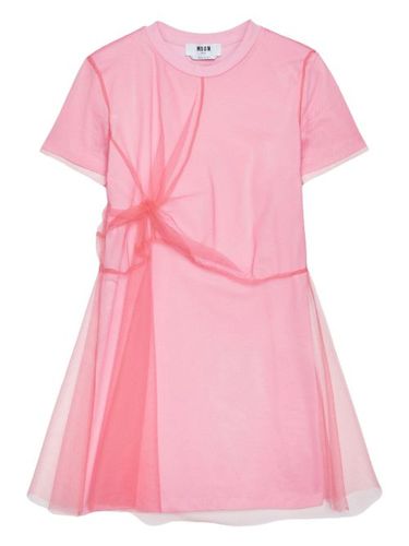 Robe en coton à coupe courte - MSGM - Modalova