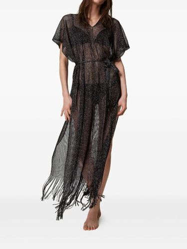 Robe-transparent à franges - TWINSET - Modalova
