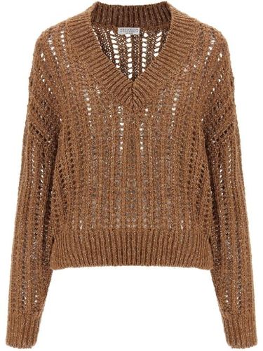 Pull Rustic Dazzling Net - Brunello Cucinelli - Modalova