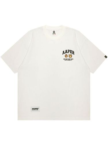 T-shirt à logo brodé - AAPE BY *A BATHING APE® - Modalova