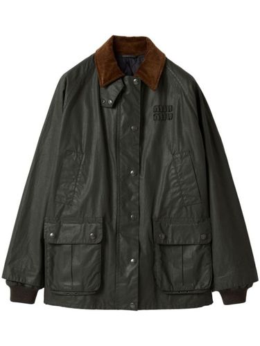 Miu Miu veste en popeline - Vert - Miu Miu - Modalova