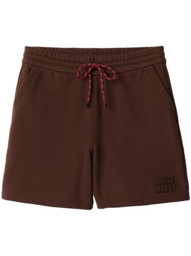 Miu Miu short en coton - Marron - Miu Miu - Modalova