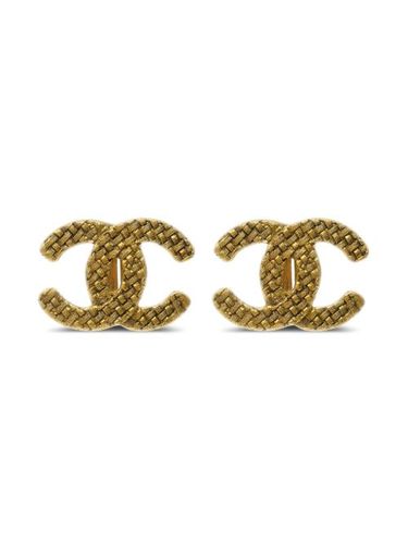 Boucles d'oreilles à logo CC (années 1990-2000) - CHANEL Pre-Owned - Modalova