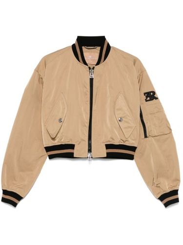 Veste bomber à coupe crop - Ermanno Scervino - Modalova