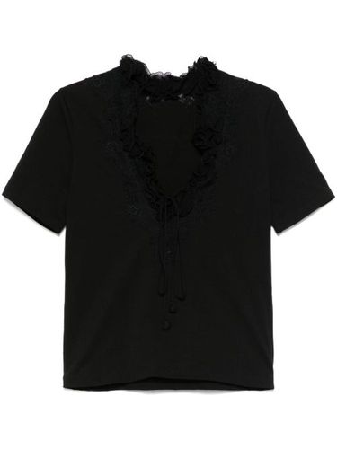 T-shirt à bord volanté - Ermanno Scervino - Modalova