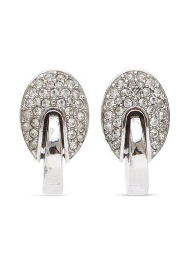 Boucles d'oreilles serties de strass (années 2000) - Givenchy Pre-Owned - Modalova