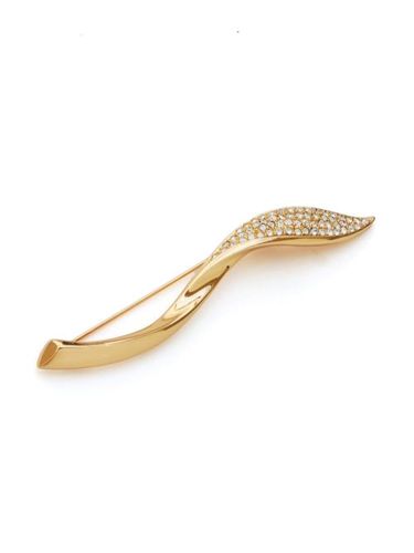 Broche à strass (années 1990-2000) - Christian Dior Pre-Owned - Modalova