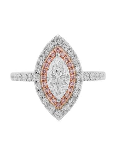 Bague en or blanc 18ct sertie de diamants - HYT Jewelry - Modalova