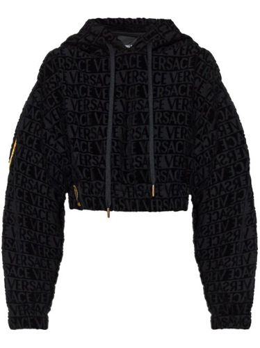 Hoodie I Love Baroque à coupe crop - Versace - Modalova