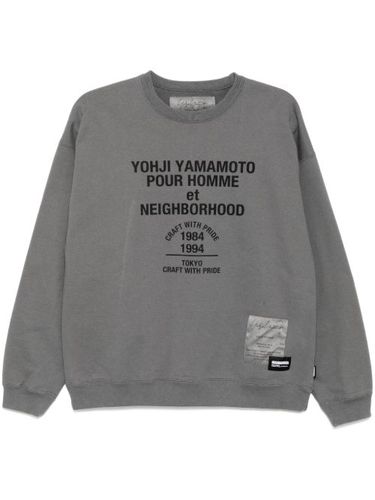 X Neighborhood sweat imprimé à manches longues - Yohji Yamamoto - Modalova