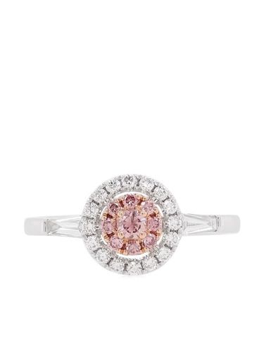Bague de fiançailles en or blanc 18ct à détail de diamant - HYT Jewelry - Modalova