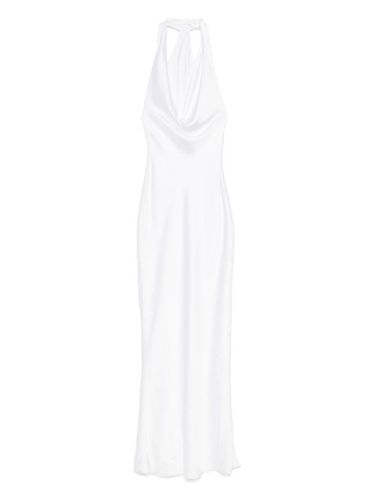 Robe longue drapée à dos nu - Norma Kamali - Modalova