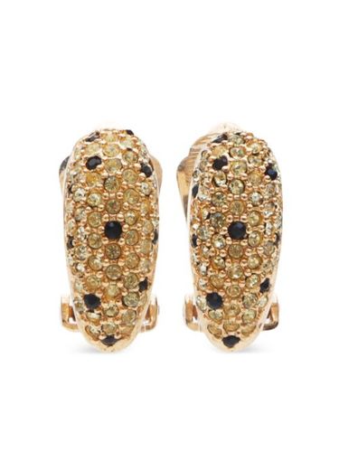 Boucles d'oreilles de strass (années 1990-2000) - Christian Dior Pre-Owned - Modalova