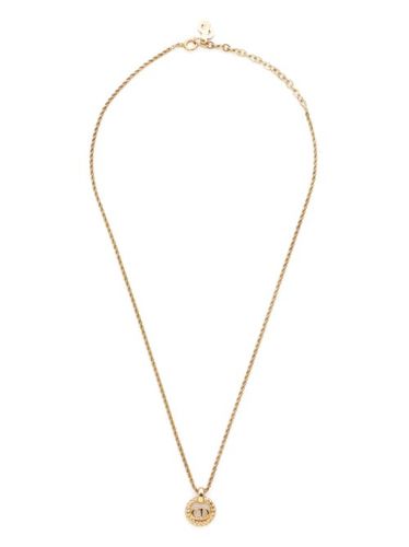 Collier à pendentif CD (années 1990-2000) - Christian Dior Pre-Owned - Modalova