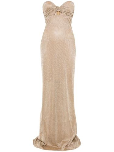 Robe longue en maille métallisée - Giuseppe Di Morabito - Modalova