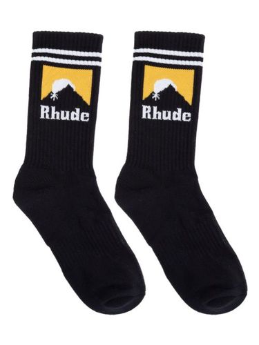 Chaussettes à logo en intarsia - RHUDE - Modalova