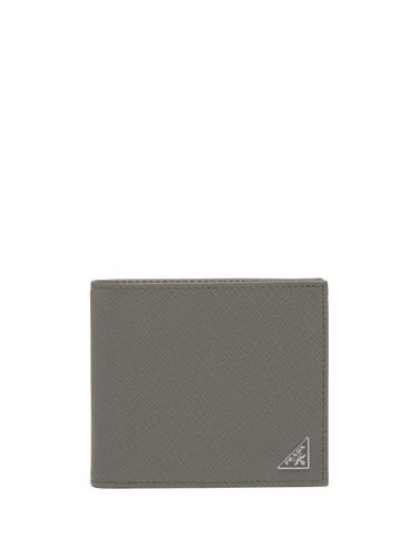 Portefeuille pliant à logo triangulaire - Prada - Modalova