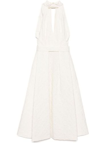 Robe mi-longue à broderies - Elie Saab - Modalova