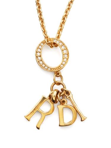 Collier à pendentif CD (années 2000) - Christian Dior Pre-Owned - Modalova