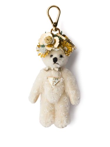 Prada bijoux de sac ourson - Blanc - Prada - Modalova
