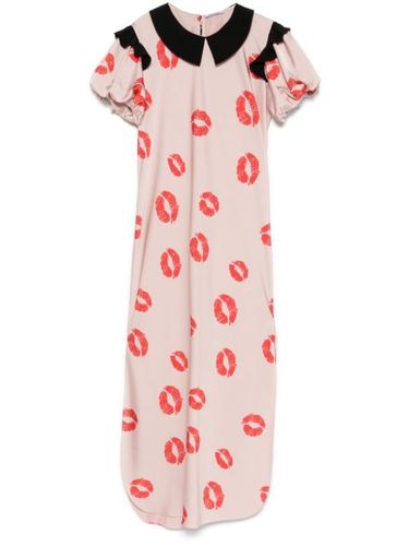 Robe mi-longue à imprimé graphique - Parlor - Modalova