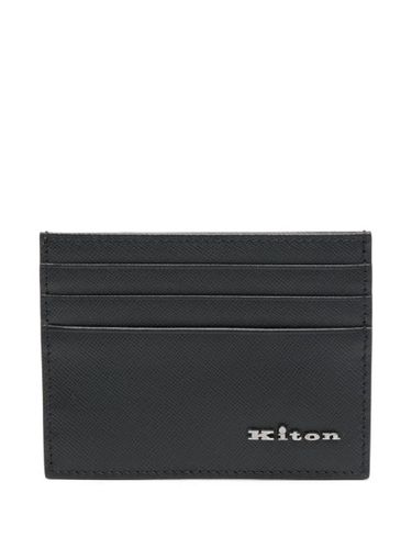 Porte-cartes en cuir Saffiano - Kiton - Modalova