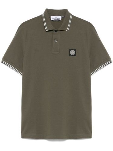 Stone Island polo en piqué - Vert - Stone Island - Modalova