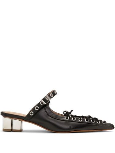 Mules en cuir à lacets - GANNI - Modalova