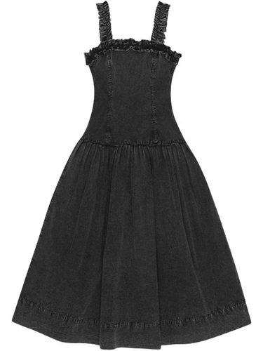 Robe mi-longue à volants - GANNI - Modalova