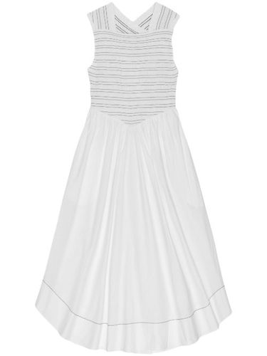 Robe mi-longue à encolure carrée - GANNI - Modalova