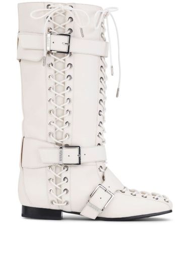 Bottines vernies à lacets - GANNI - Modalova