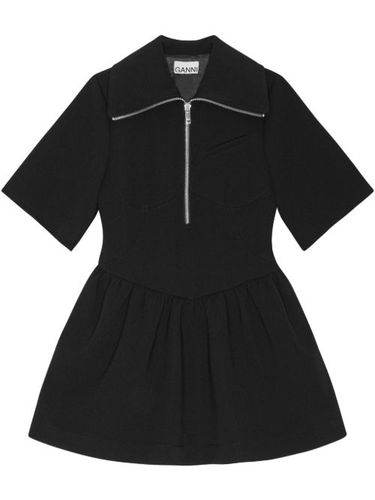 Robe courte à fermeture zippée - GANNI - Modalova