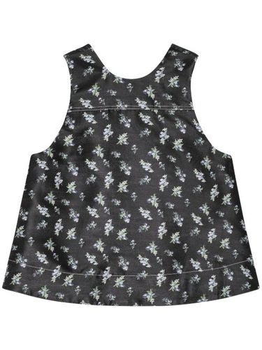 GANNI haut à fleurs - Noir - GANNI - Modalova