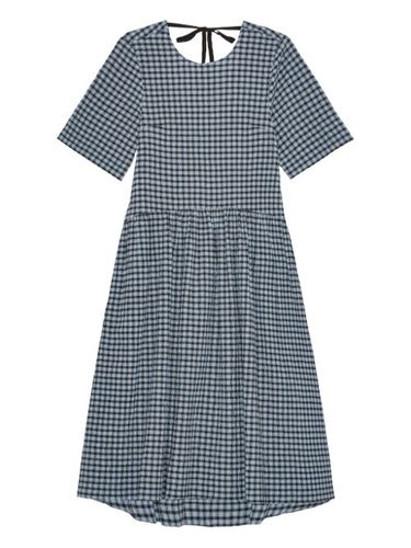 Robe mi-longue à carreaux - GANNI - Modalova