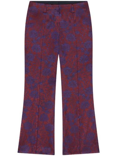 Pantalon à fleurs en jacquard - DRIES VAN NOTEN - Modalova