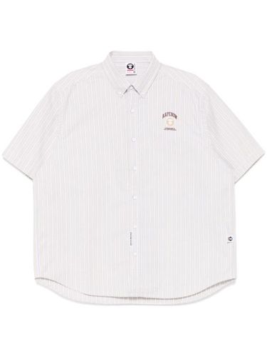 Chemise rayée AAPENOW à logo - AAPE BY *A BATHING APE® - Modalova
