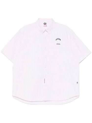 Chemise rayée AAPENOW à logo - AAPE BY *A BATHING APE® - Modalova