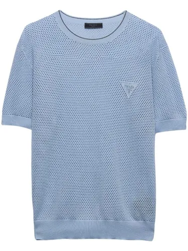 T-shirt à design perforé - Prada - Modalova