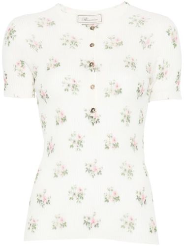 T-shirt à fleurs - Blumarine - Modalova