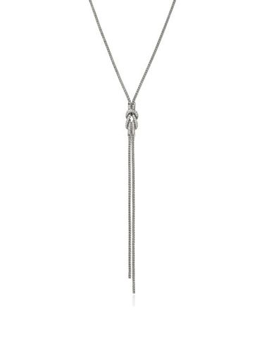 Collier Love Knot Y en sterling pavé de diamants - John Hardy - Modalova